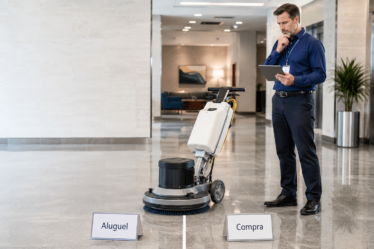 Aluguel de enceradeira para piso ou compra: qual vale mais a pena?